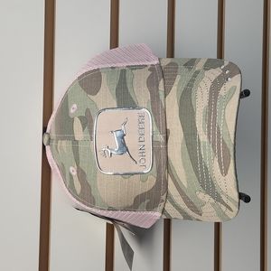 John Deere Pink Camo Mesh Cap Hat
